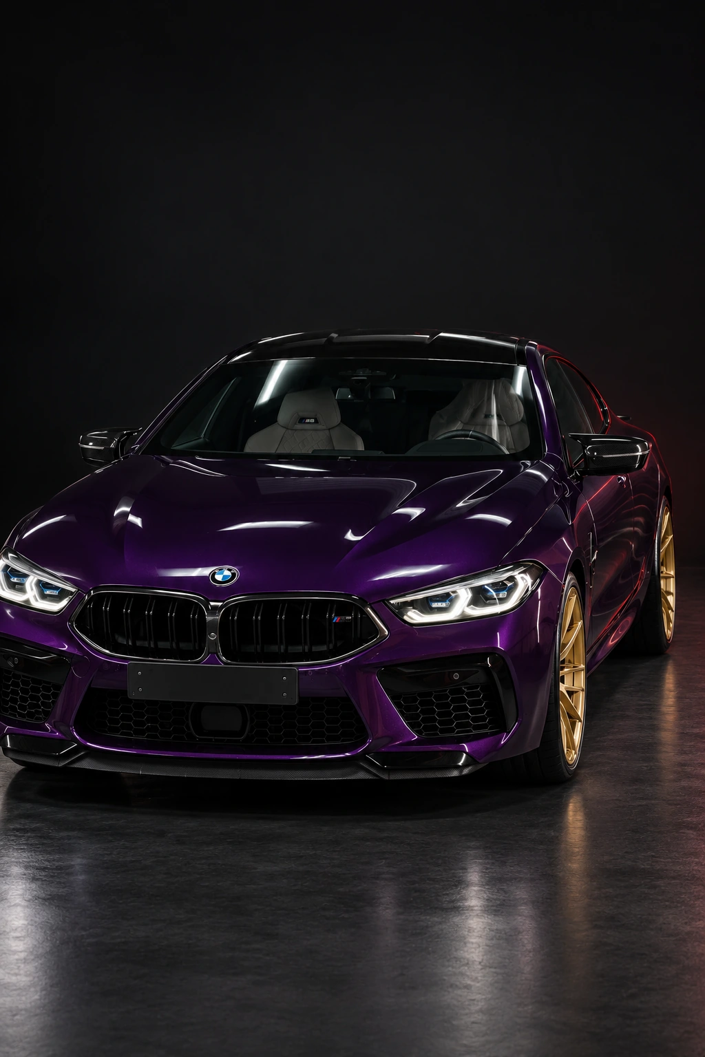 Фиолетовый BMW